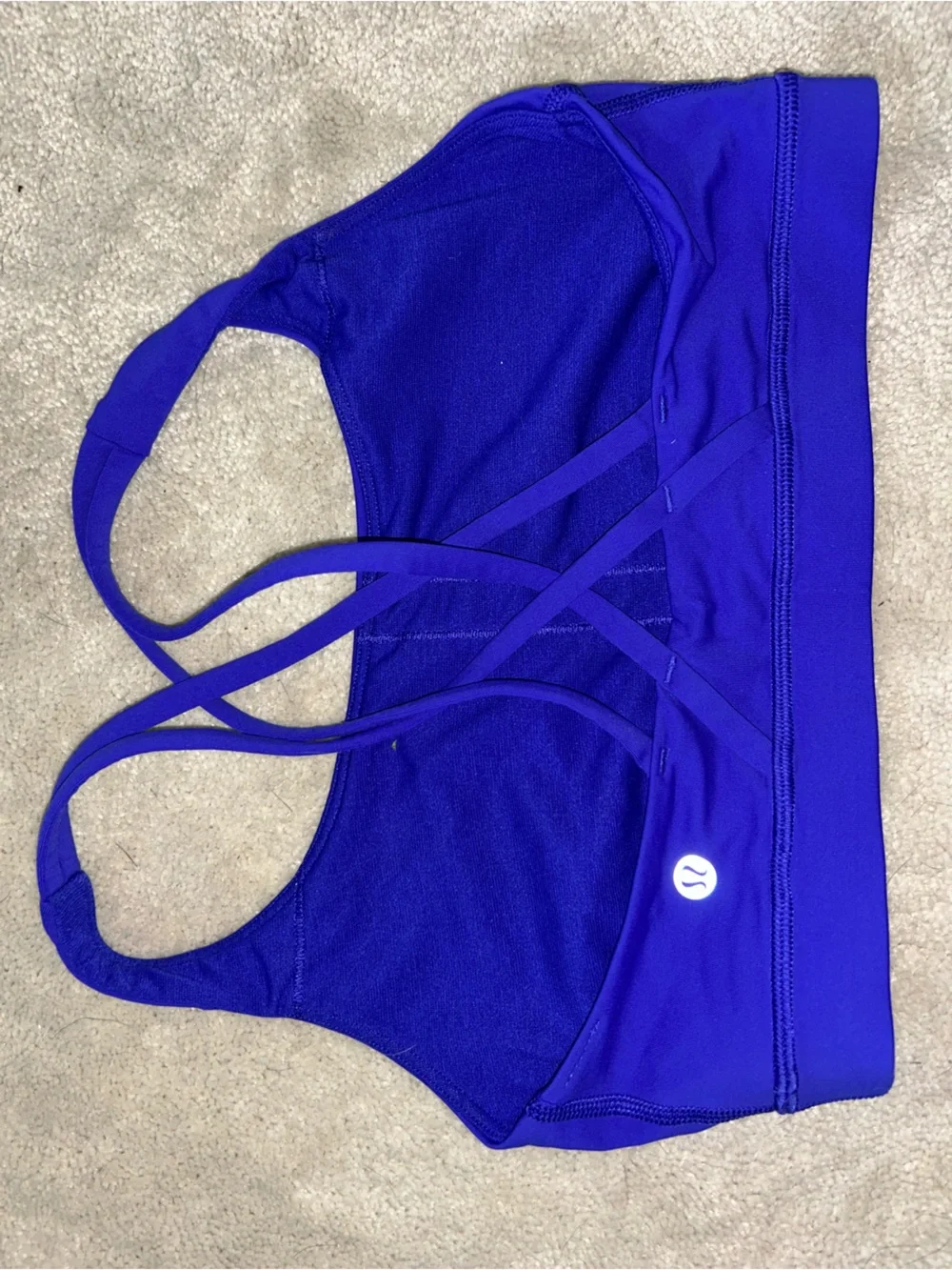 Blue Peloton/ Lulu Lemon Sports Bra and High-Waist Leggings Set